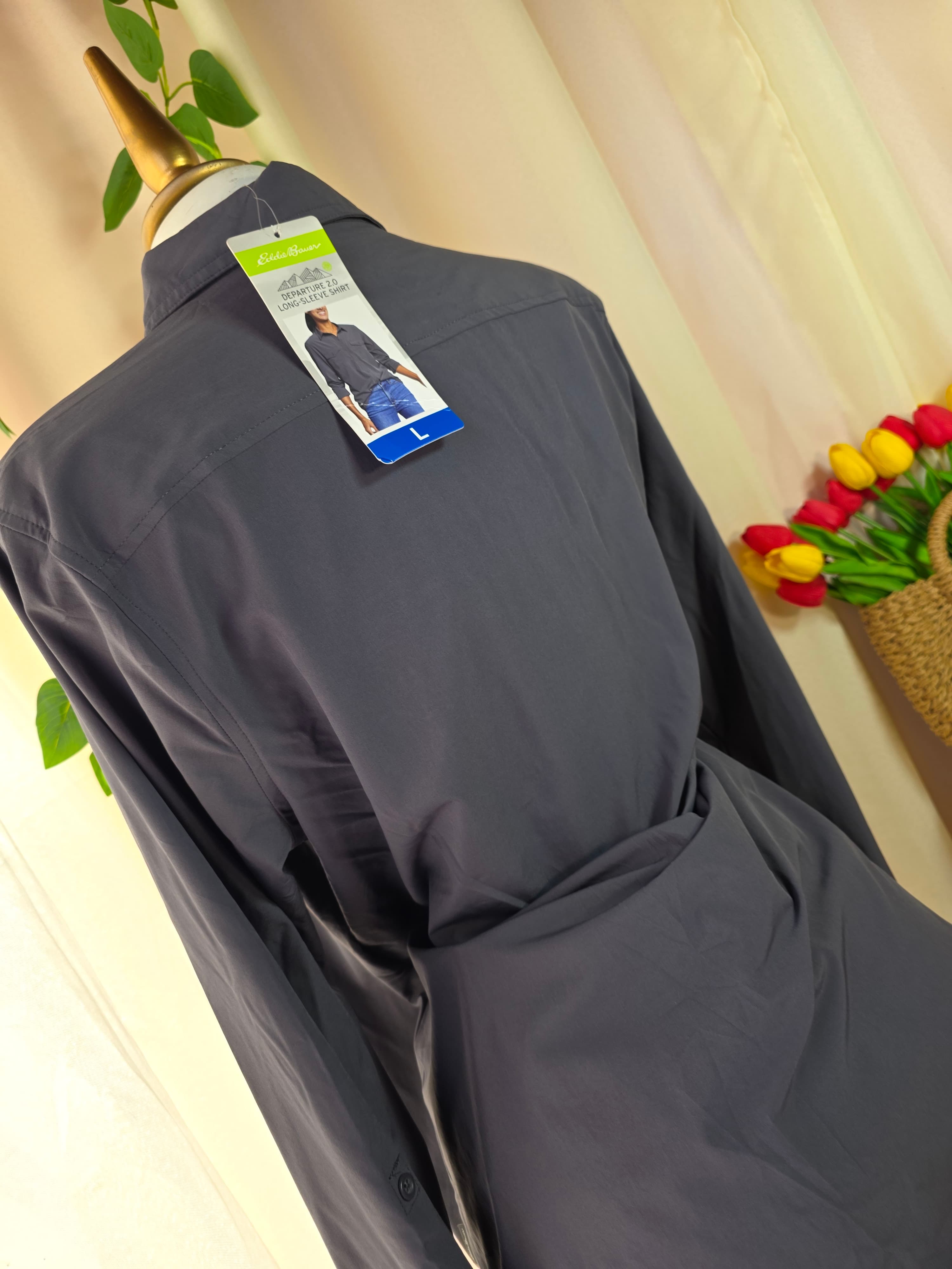 Blusa casual gris oscuro